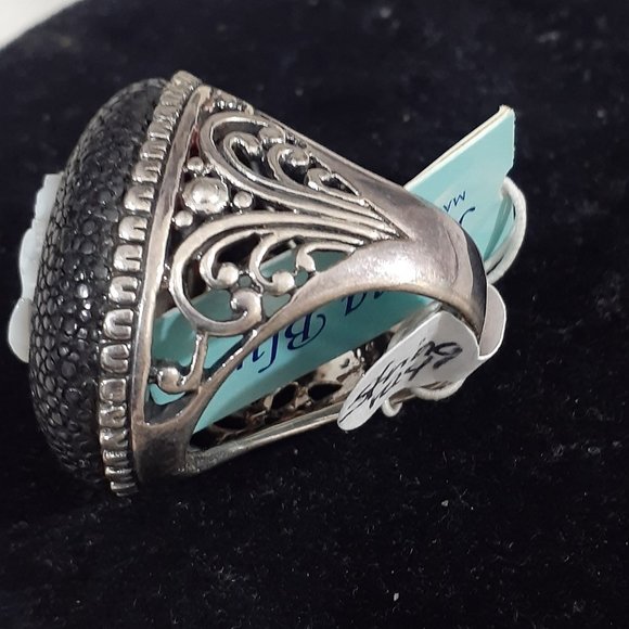 JENNA BLUE STERLING RING MOP SILHOUETTE - Picture 4 of 10